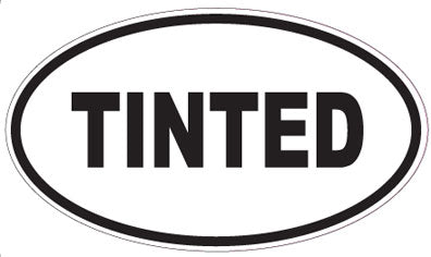 TINTED - Oval Sticker