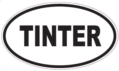 TINTER - Oval Sticker