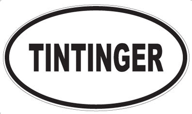 TINTINGER - Oval Sticker