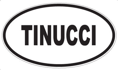 TINUCCI - Oval Sticker