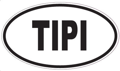 TIPI - Oval Sticker