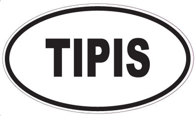 TIPIS - Oval Sticker