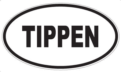TIPPEN - Oval Sticker
