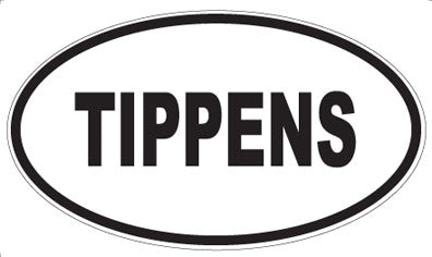 TIPPENS - Oval Sticker