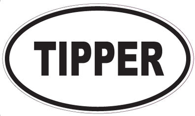 TIPPER - Oval Sticker
