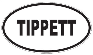 TIPPETT - Oval Sticker