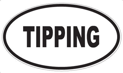 TIPPING - Oval Magnet