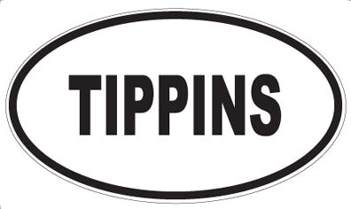 TIPPINS - Oval Magnet