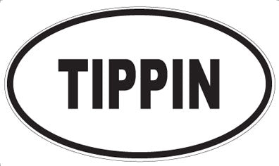 TIPPIN - Oval Magnet