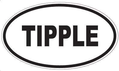 TIPPLE - Oval Sticker