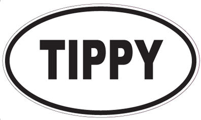 TIPPY - Oval Sticker