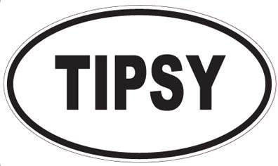 TIPSY - Oval Magnet
