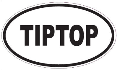 TIPTOP - Oval Sticker
