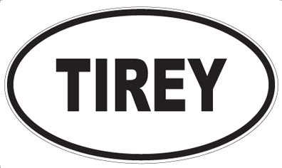 TIREY - Oval Sticker