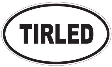 TIRLED - Oval Sticker