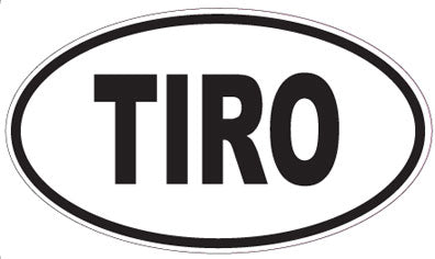TIRO - Oval Sticker