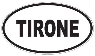 TIRONE - Oval Sticker