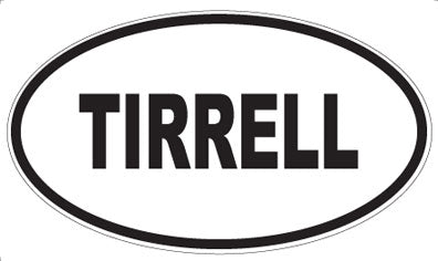 TIRRELL - Oval Sticker