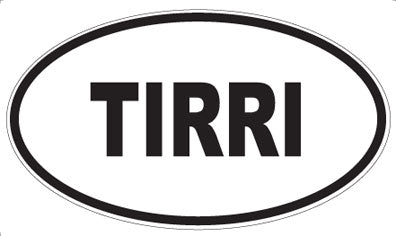 TIRRI - Oval Sticker
