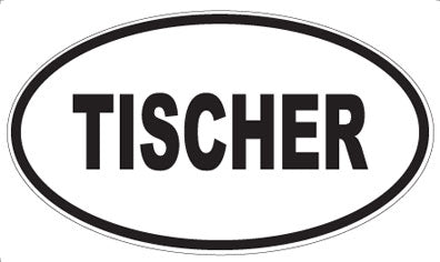 TISCHER - Oval Sticker