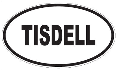 TISDELL - Oval Sticker