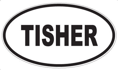 TISHER - Oval Magnet