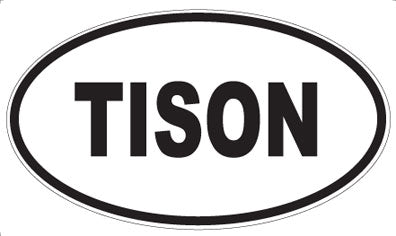 TISON - Oval Sticker