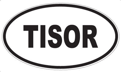 TISOR - Oval Sticker