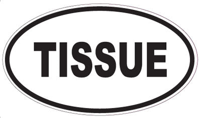 TISSUE - Oval Sticker