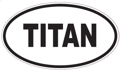 TITAN - Oval Sticker