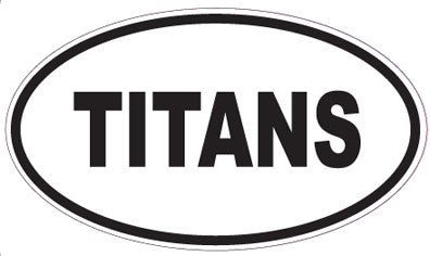 TITANS - Oval Sticker