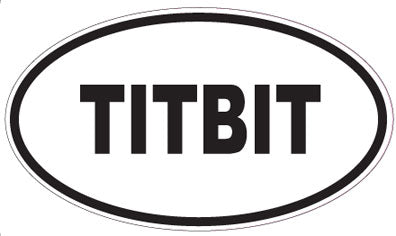 TITBIT - Oval Sticker