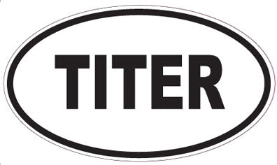 TITER - Oval Sticker
