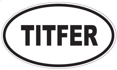 TITFER - Oval Sticker