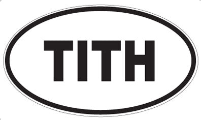 TITH - Oval Sticker