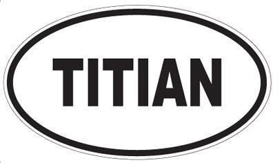 TITIAN - Oval Sticker