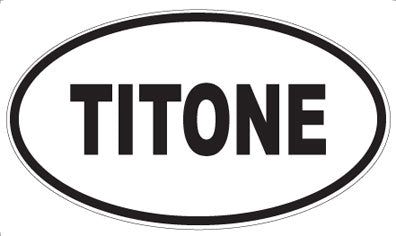 TITONE - Oval Sticker