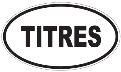 TITRES - Oval Sticker