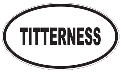 TITTERNESS - Oval Sticker