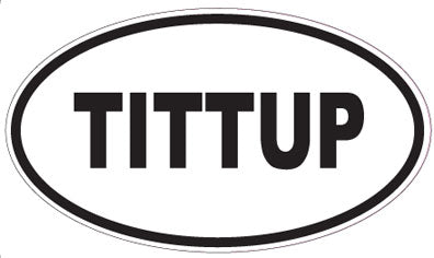 TITTUP - Oval Sticker