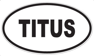 TITUS - Oval Sticker