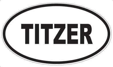 TITZER - Oval Sticker