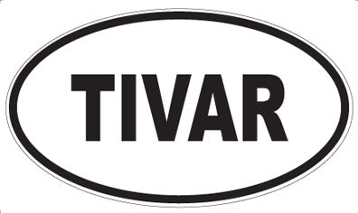 TIVAR - Oval Sticker