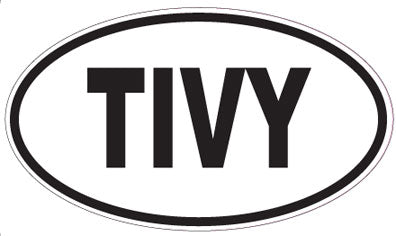 TIVY - Oval Sticker