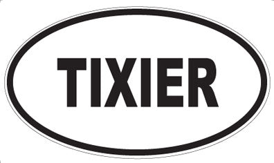 TIXIER - Oval Sticker