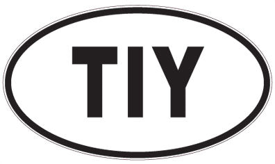 TIY - 3 Letter Initials Oval Magnet