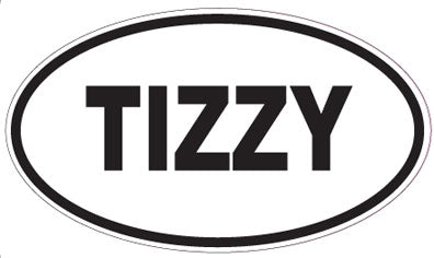 TIZZY - Oval Sticker
