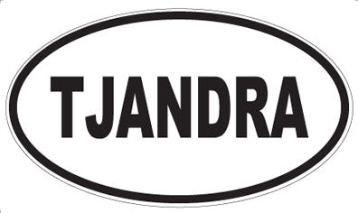 TJANDRA - Oval Sticker