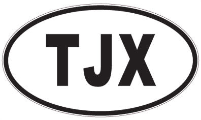TJX - 3 Letter Initials Oval Magnet