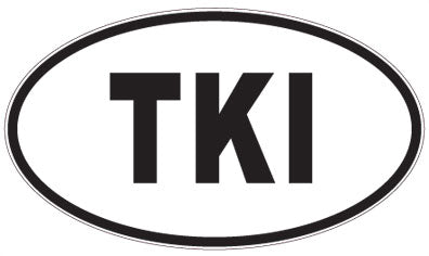 TKI - 3 Letter Initials Oval Magnet